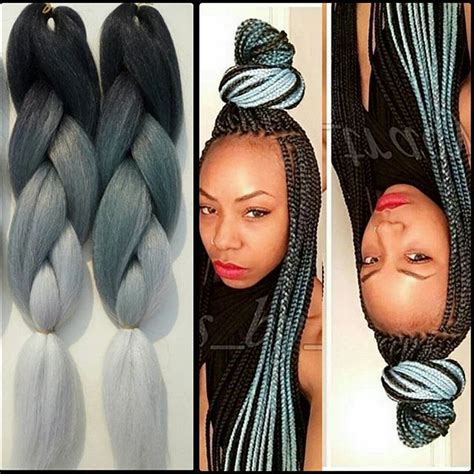 ombre braiding hair|More.